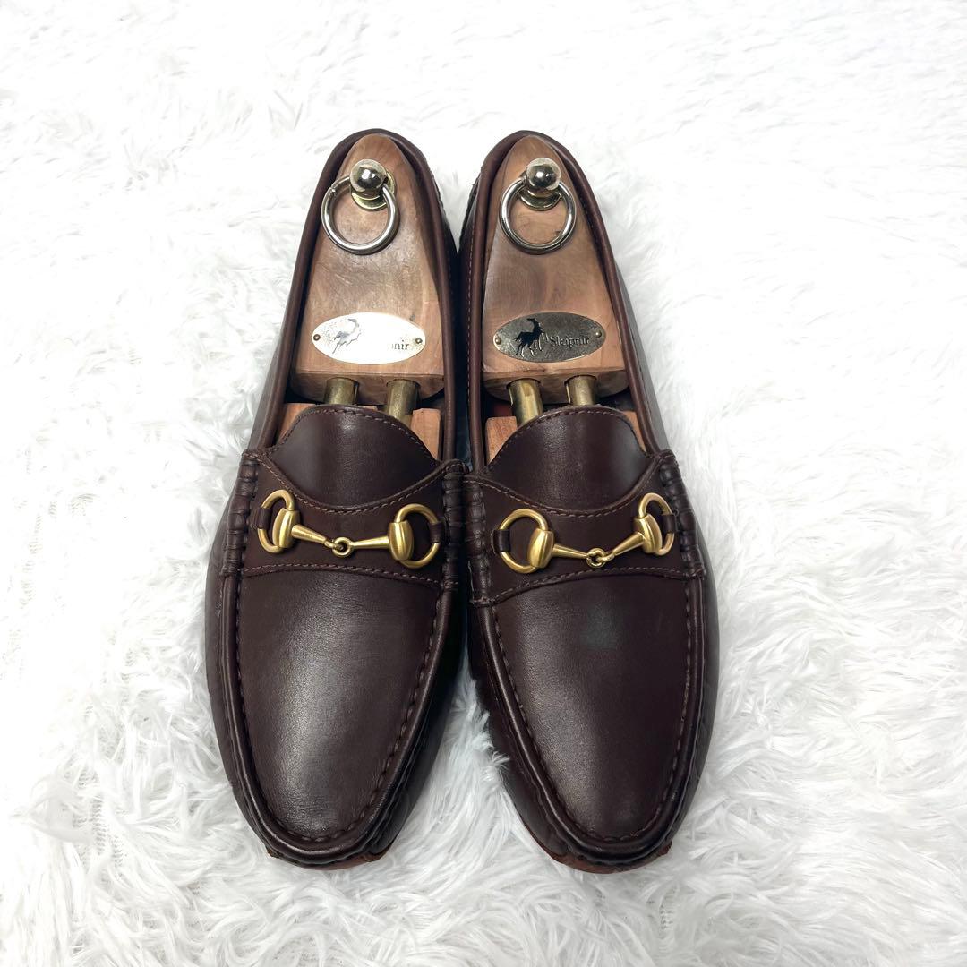 【美品】 GUCCI グッチ ビットローファー 42M 27cm ドライビング