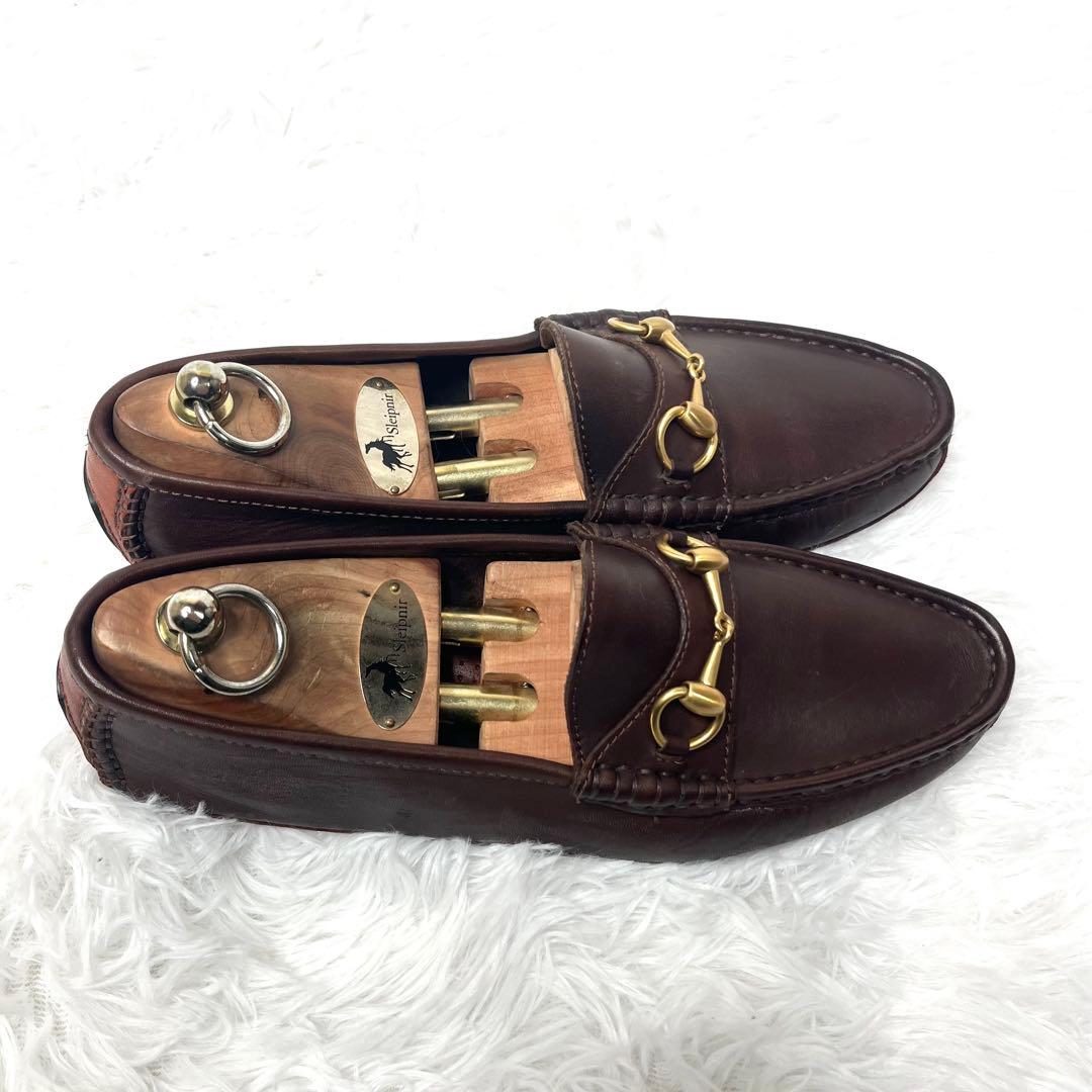 【美品】 GUCCI グッチ ビットローファー 42M 27cm ドライビング