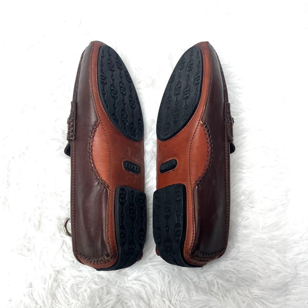 【美品】 GUCCI グッチ ビットローファー 42M 27cm ドライビング