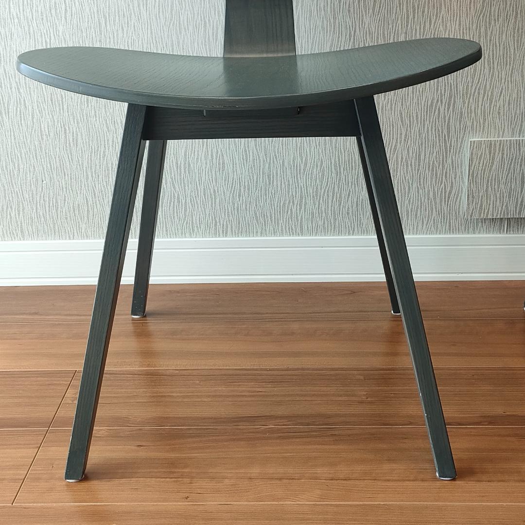 藤栄　カマーWチェア　2脚セット　ダイニングチェア　天然木