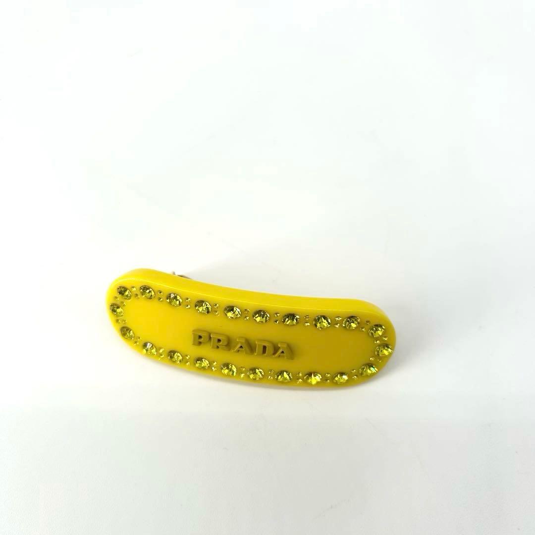 未使用✨PRADA プレックス ヘアバレッタ ラインストーン ビジュー クリップ
