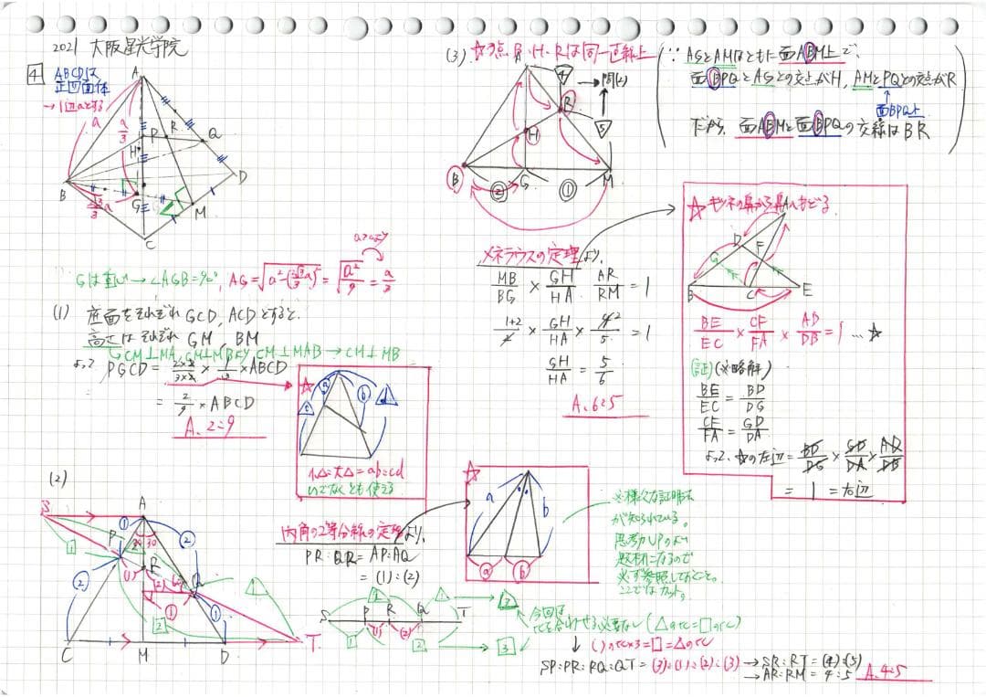 3割引 塾講師オリジナル数学解説大阪星光高校入試過去問2008-14,18-25