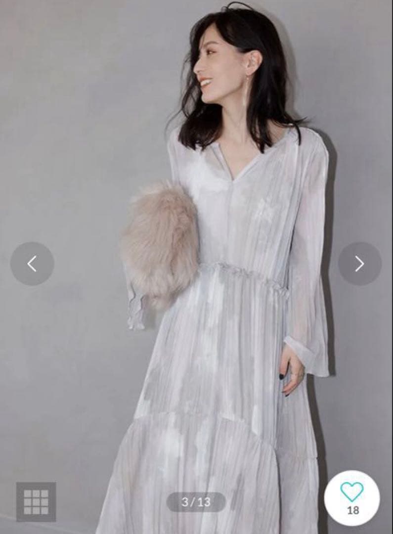 アニュアンス　ニュアンスボリュームワンピース