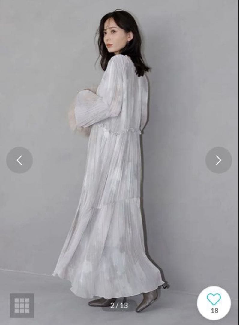 アニュアンス　ニュアンスボリュームワンピース