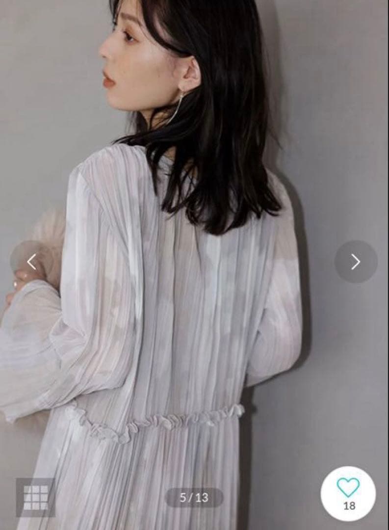 アニュアンス　ニュアンスボリュームワンピース