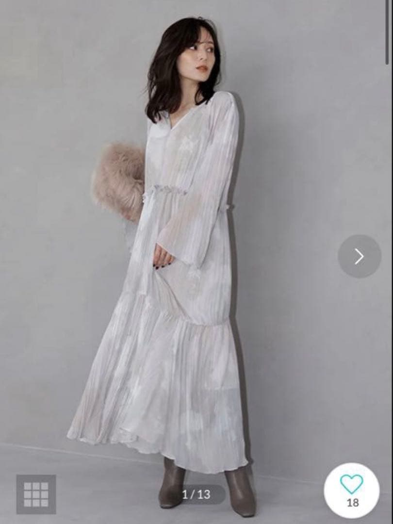 アニュアンス　ニュアンスボリュームワンピース