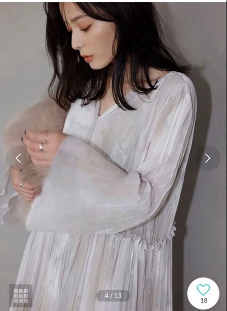 アニュアンス　ニュアンスボリュームワンピース