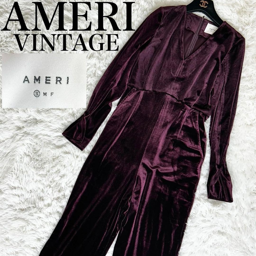 極美品✨Ameri VELOUR ELEGANT ROMPERS S