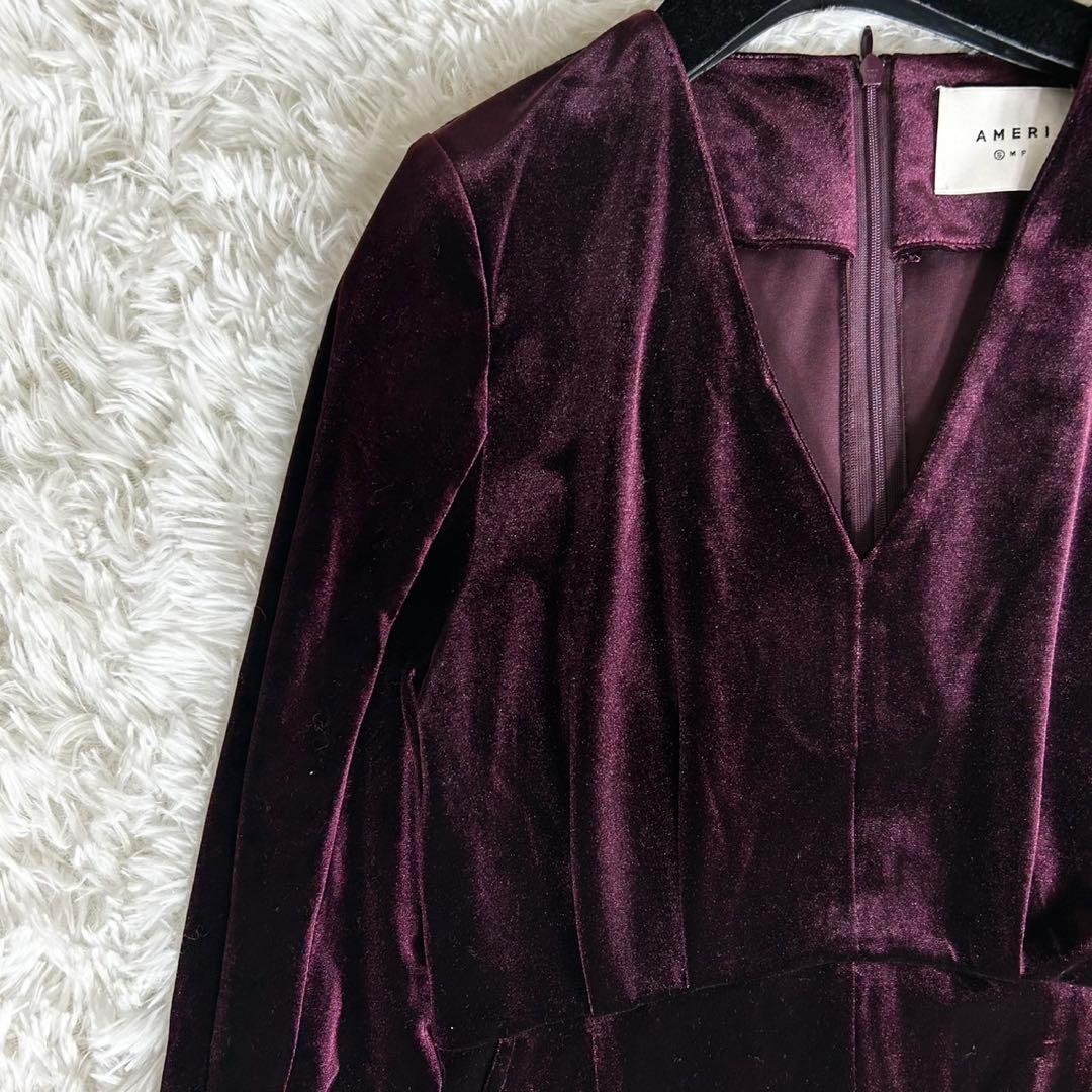 極美品✨Ameri VELOUR ELEGANT ROMPERS S