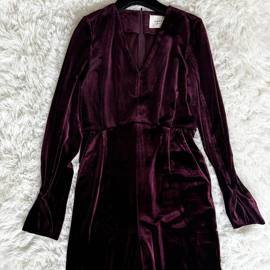 極美品✨Ameri VELOUR ELEGANT ROMPERS S