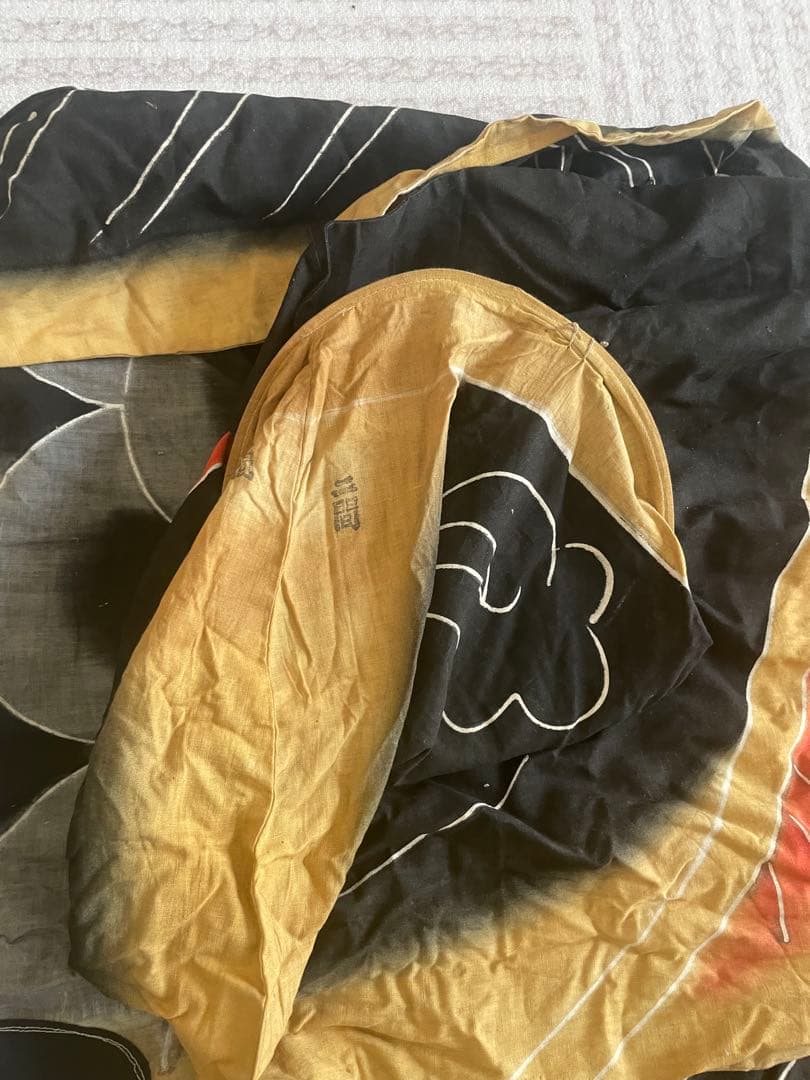 大きい昭和ビンテージ鯉のぼり真鯉と緋鯉セット　レトロ