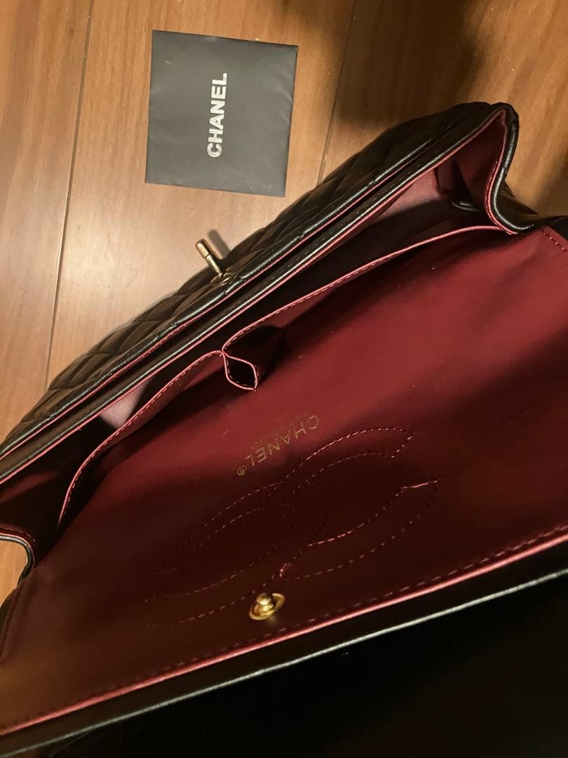 早い者勝ち　CHANEL ノベルティ　30cm ダブルチェーン　フラップバッグ