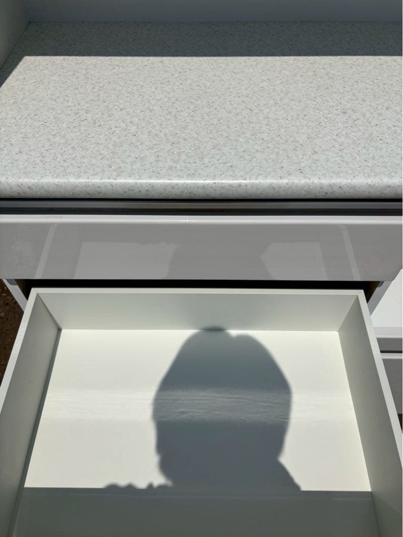 ニトリ キッチンボード 食器棚 アルミナ3 100KB WH