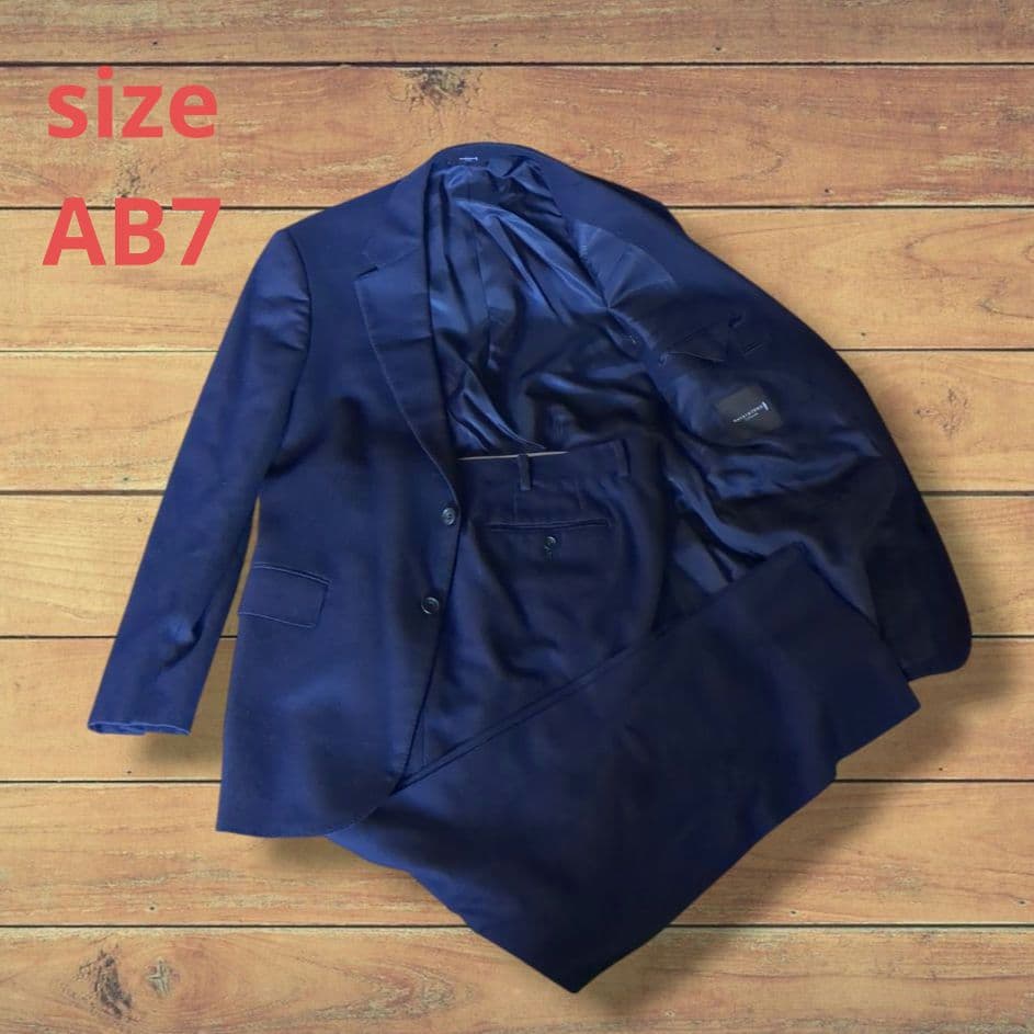 ✨マッキントッシュ ロンドン✨　ビジネス　スーツ　ネイビー　AB7