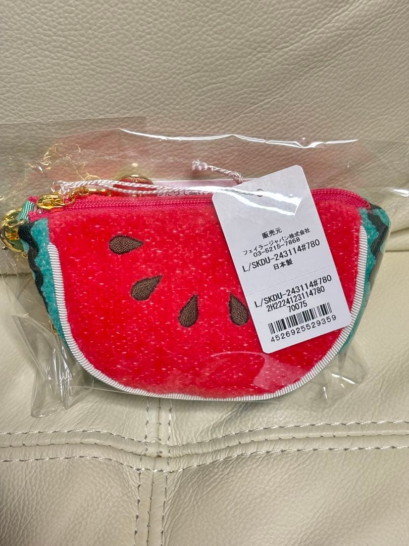 【新品】フェイラー スイカドット スイカ型ポーチ　ラブラリー
