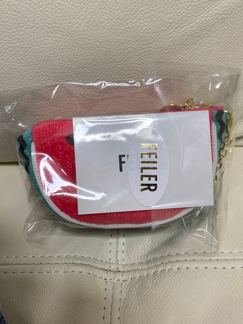 【新品】フェイラー スイカドット スイカ型ポーチ　ラブラリー