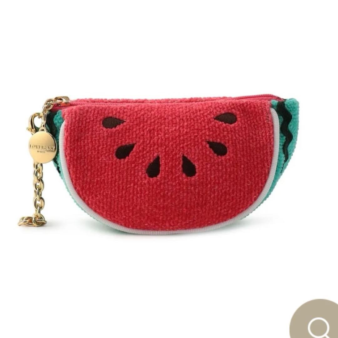 【新品】フェイラー スイカドット スイカ型ポーチ　ラブラリー
