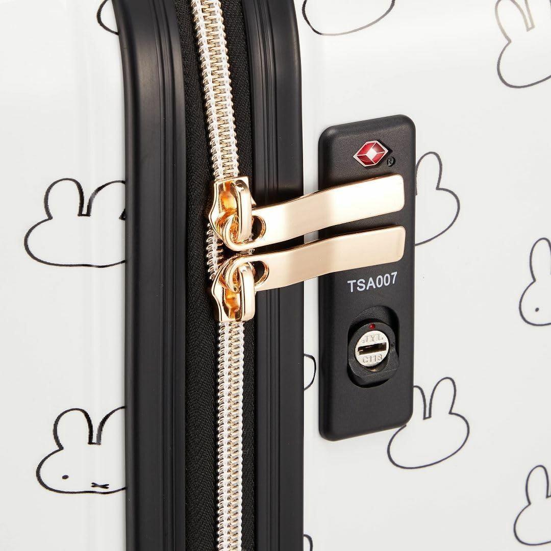 旅行の必需品✨️メニーフェイスホワイトハピタス スーツケース グッズミッフィー