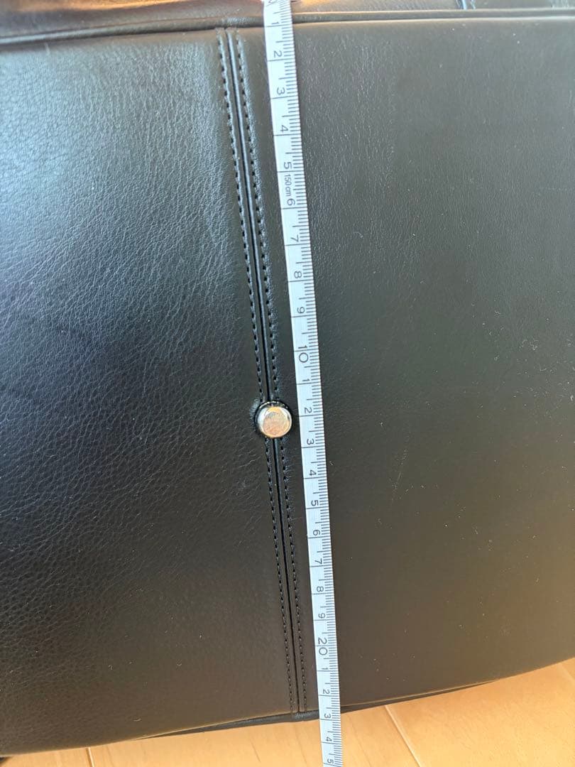 COACH ブラック レザー ボストンバッグ　大容量