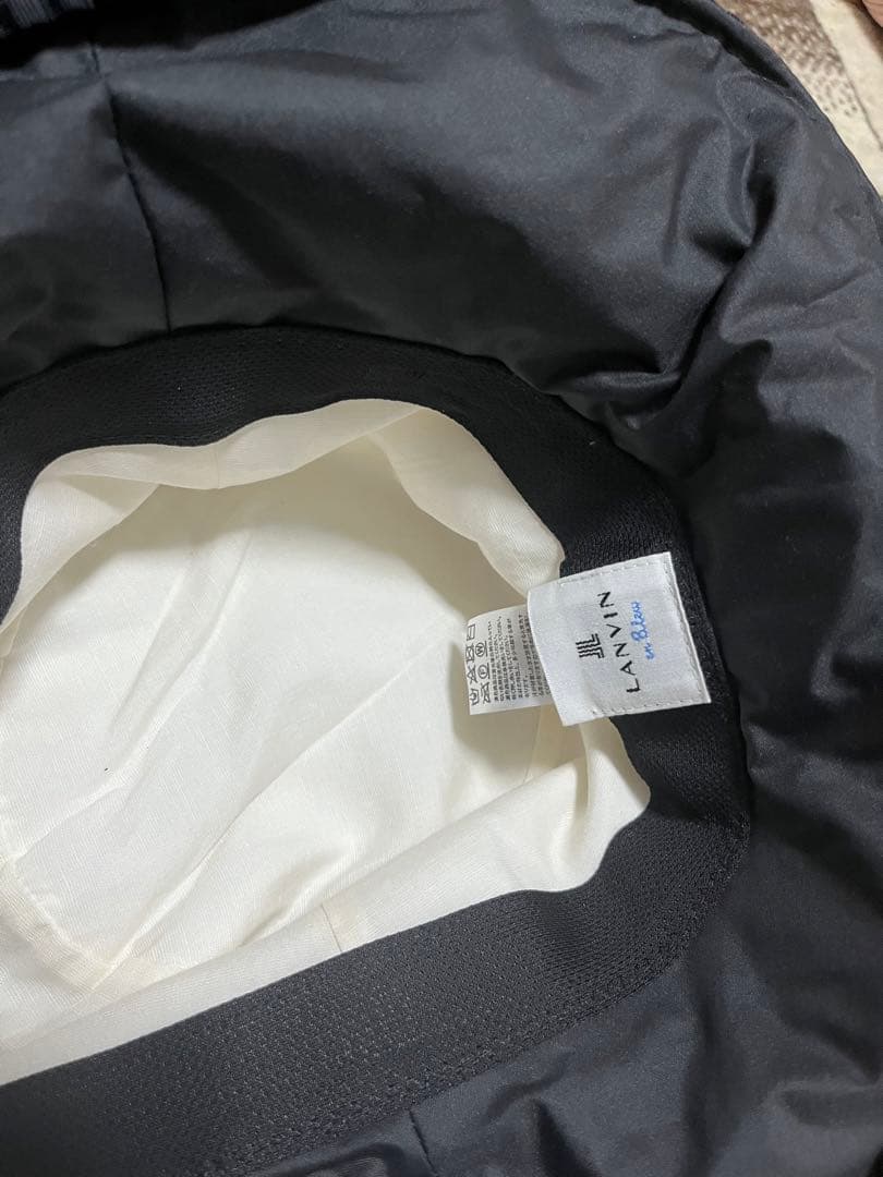 新品　ランバンオンブルー　帽子　リボン