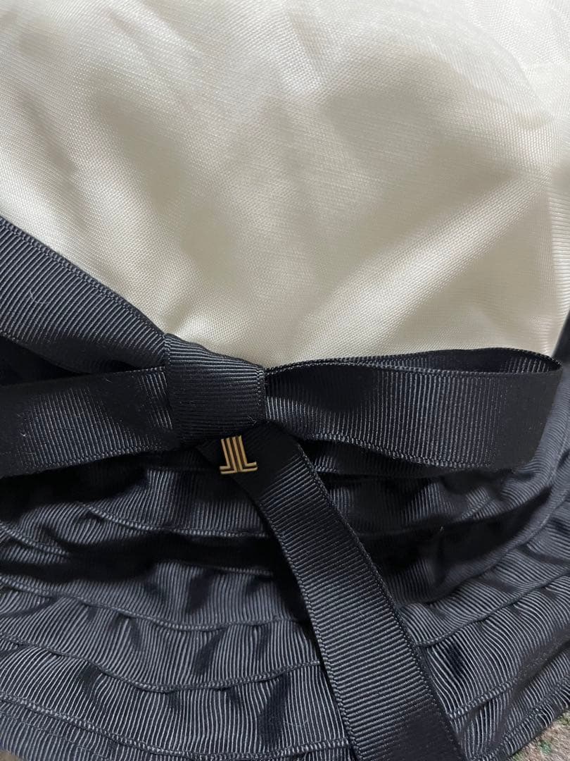 新品　ランバンオンブルー　帽子　リボン