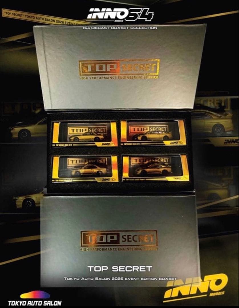 東京オートサロン2026 限定トップシークレット INNO64 4台セット 新品