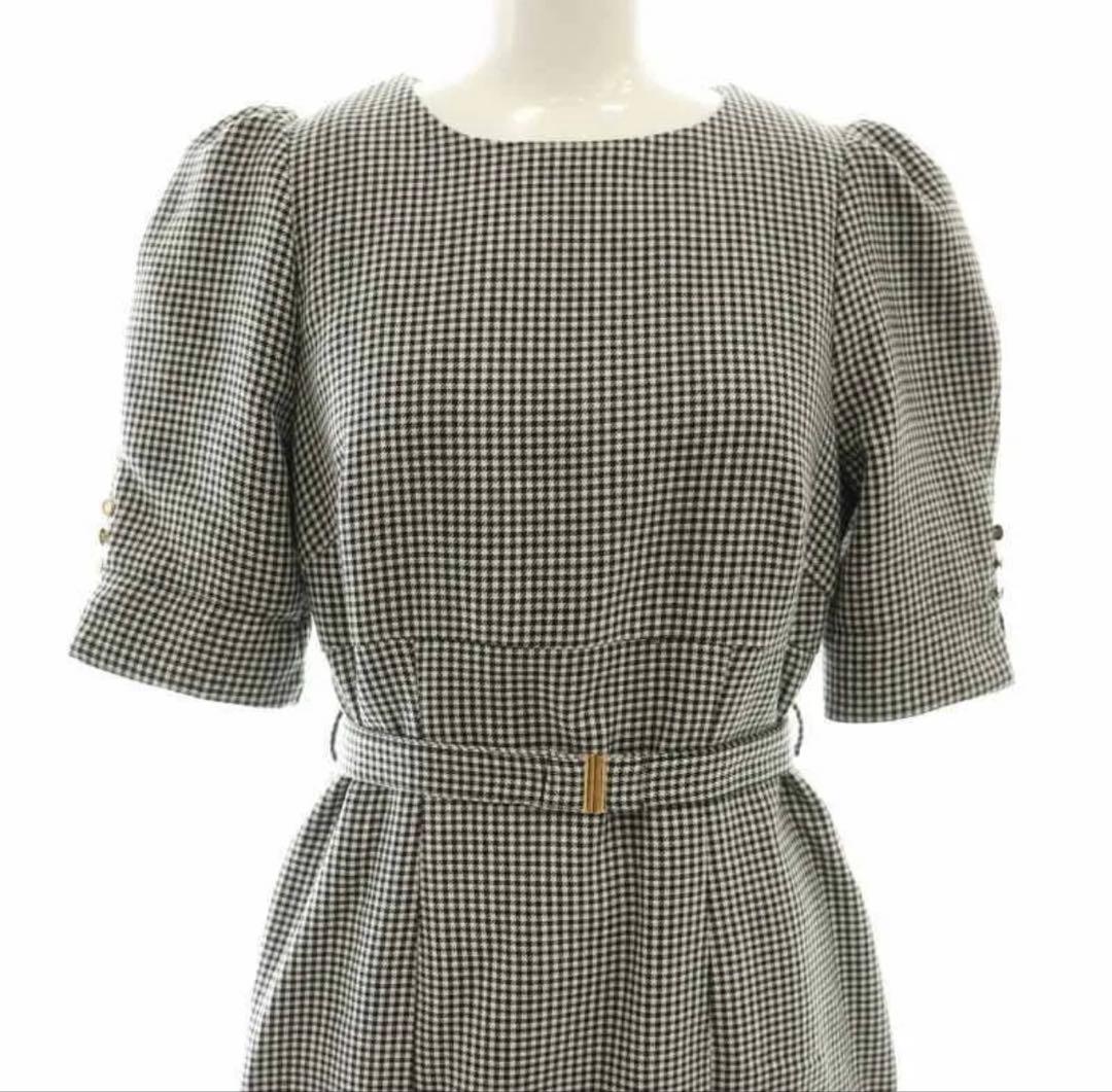 ハーリップトゥLady Checkered Belted Midi Dress