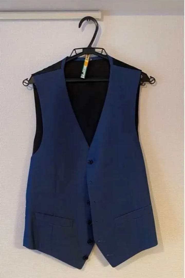 着画あり⭐︎麻布テーラー　オーダーメイド　ネイビータキシード L〜LL