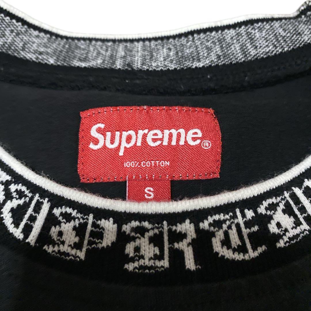 トップス Supreme Old English Collar Logo L/S Top