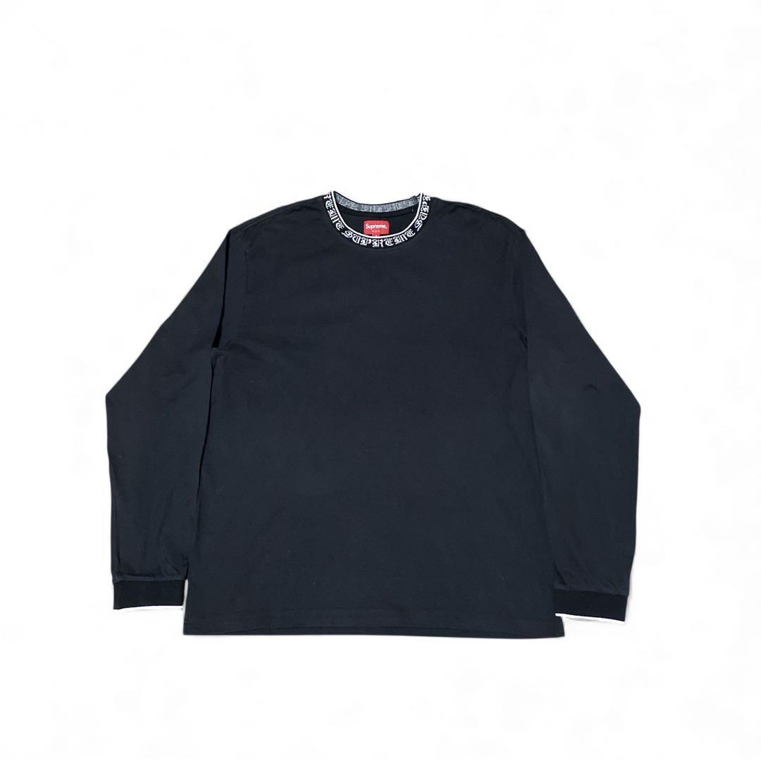 トップス Supreme Old English Collar Logo L/S Top