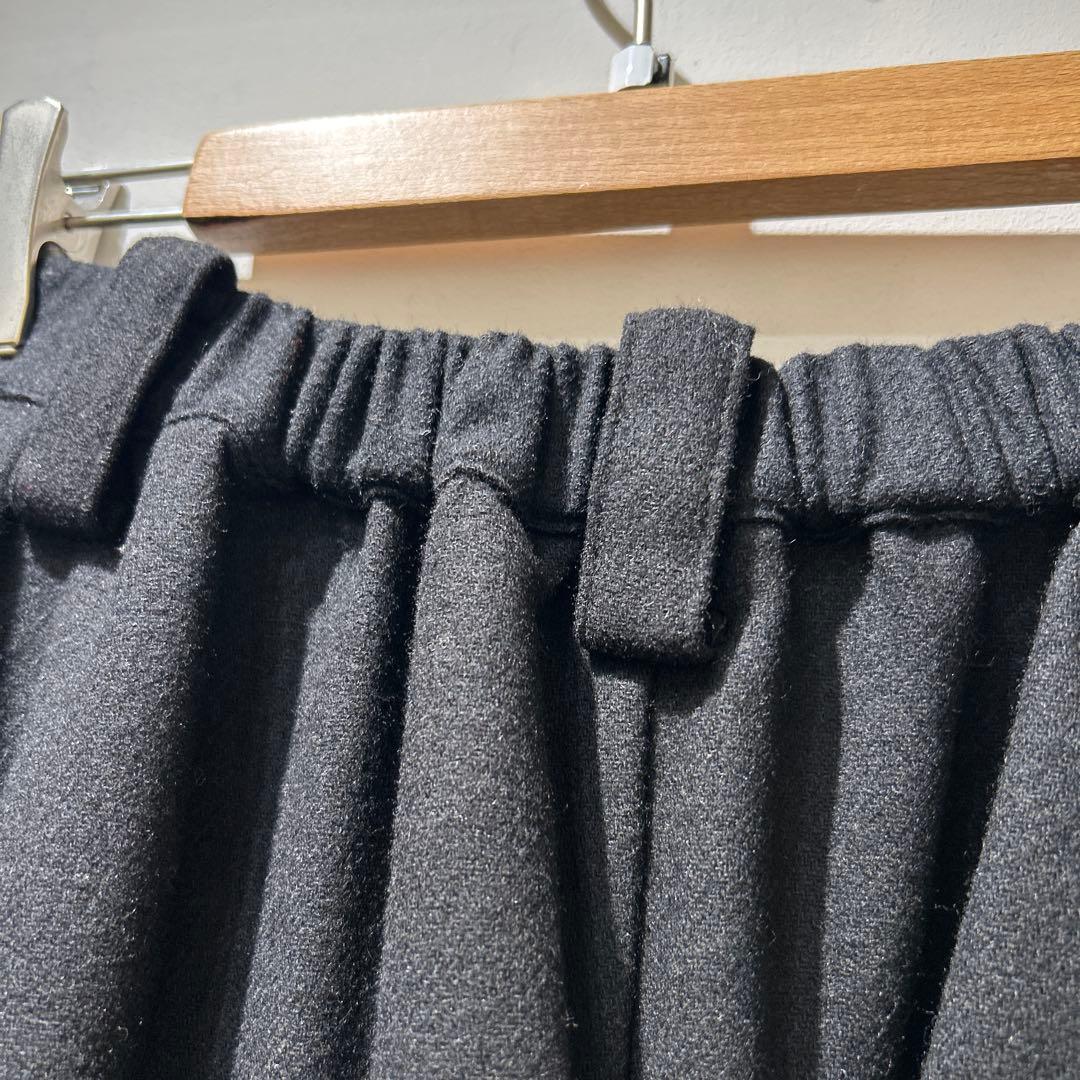 センソユニコ　萌　モユルアシンメトリー黒サルエルパンツ　ブラック　M〜L