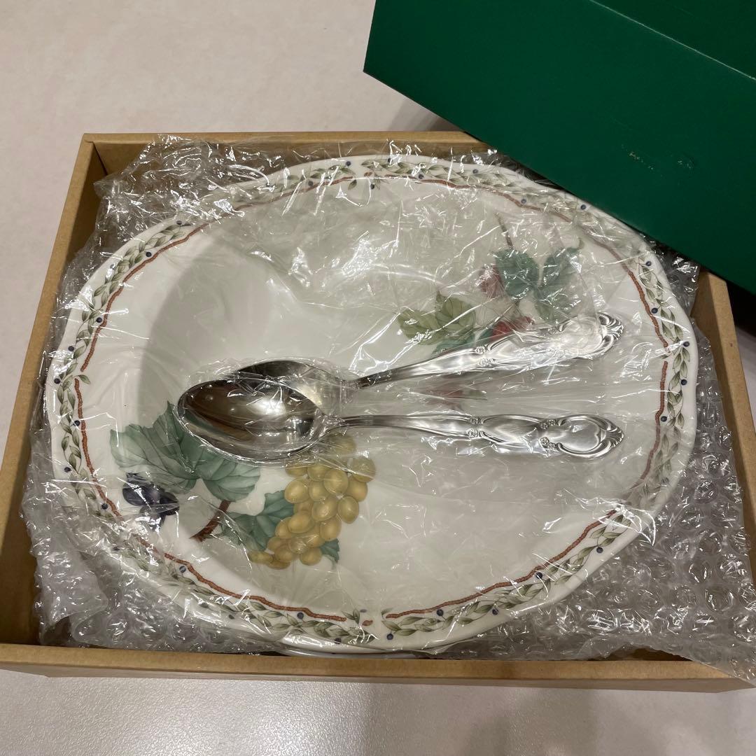 ノリタケ　ロイヤルオーチャード　カレーパスタプレートペア　スプーン付き