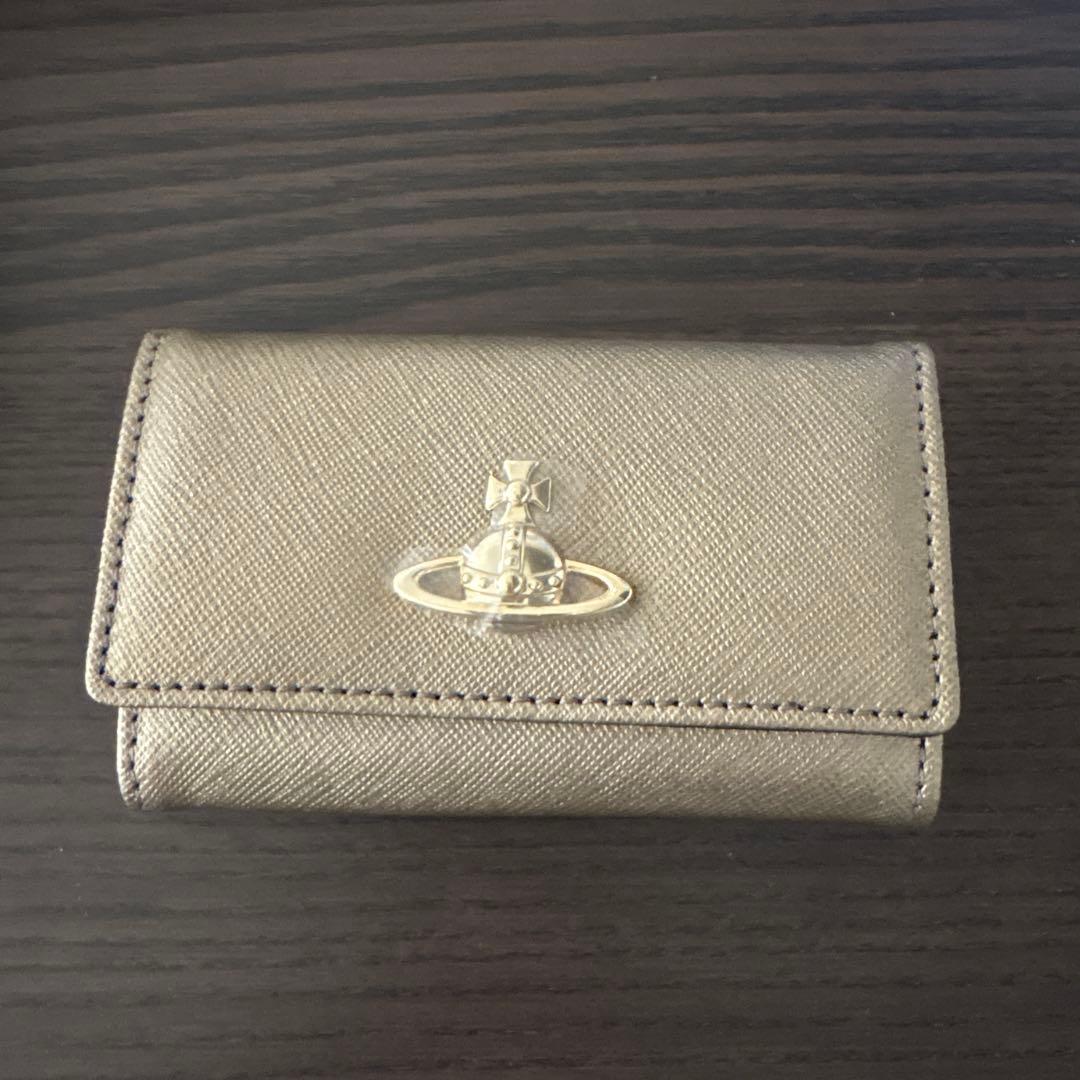 新品　Vivienne Westwood キーケース　メタリックグレー
