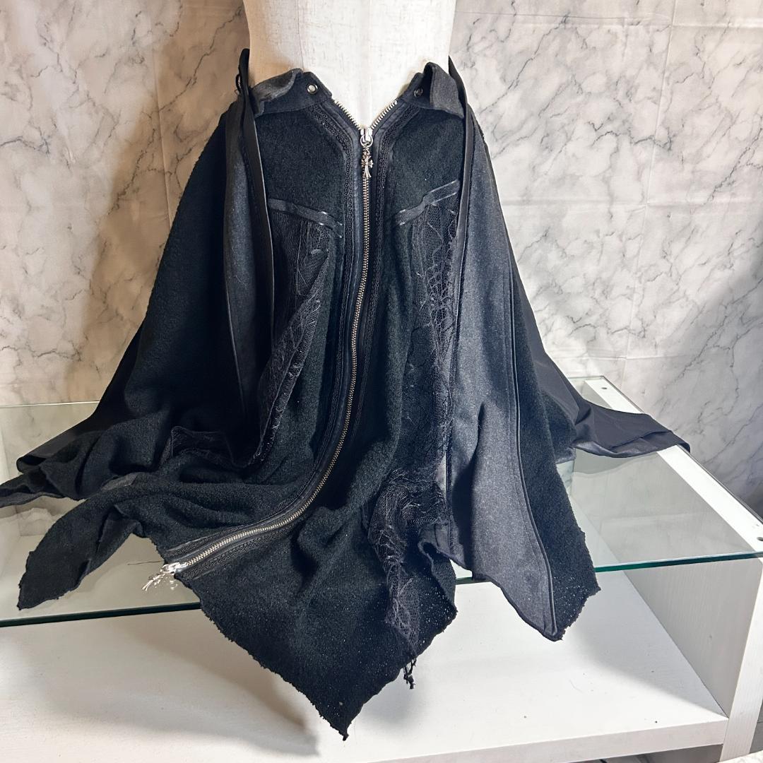 OZZON OZZCROCE オッズオン オッズクローチェ 黒 蝙蝠型ポンチョ