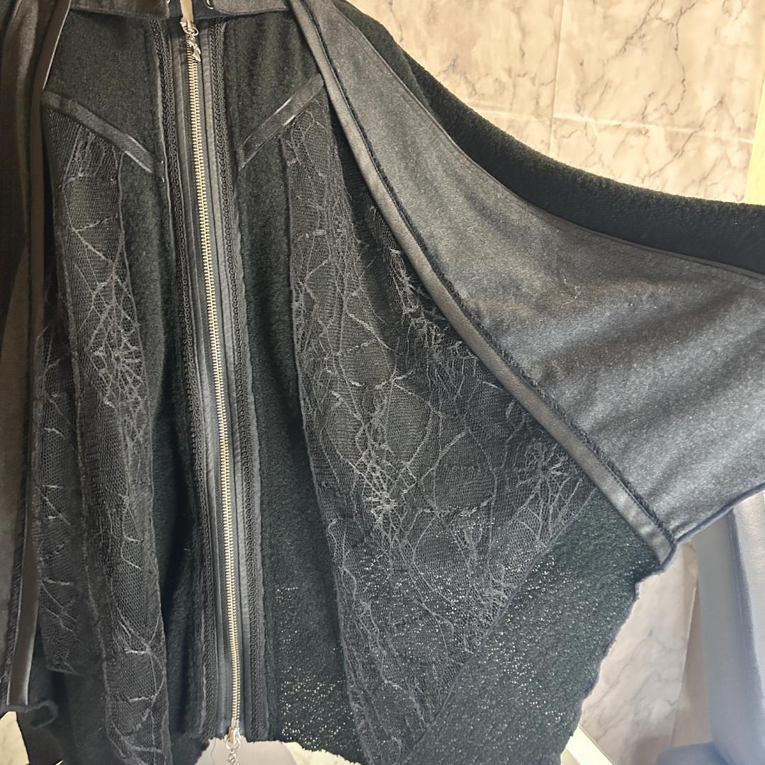 OZZON OZZCROCE オッズオン オッズクローチェ 黒 蝙蝠型ポンチョ