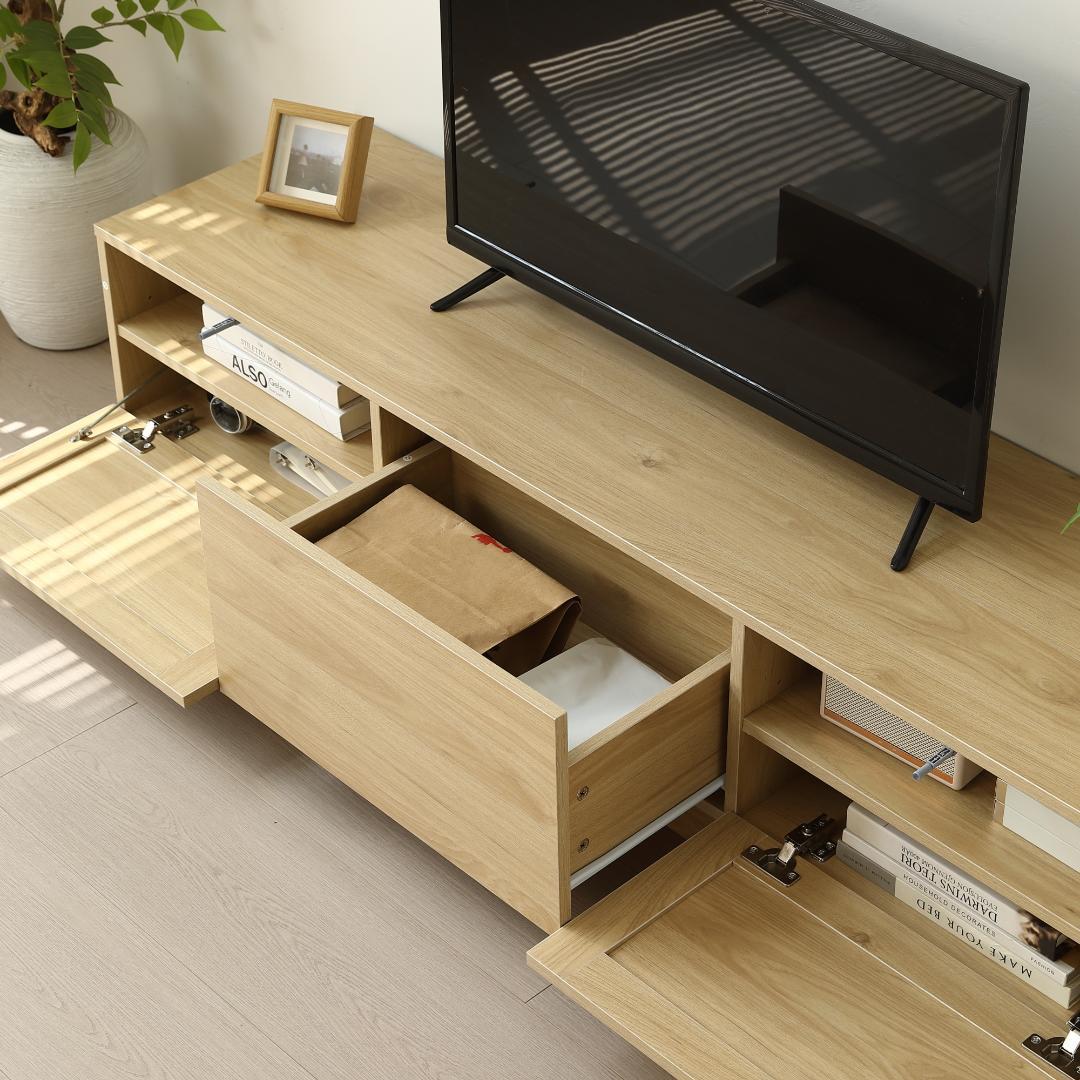 超人気！【幅150cm】テレビ台 ローボード 収納 テレビボード　NATURAL