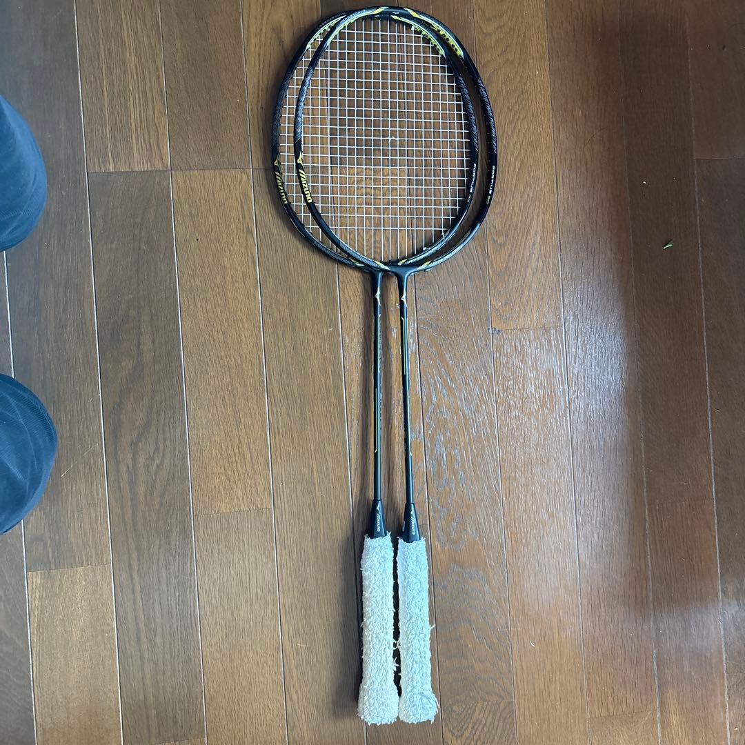 ミズノバドミントンラケットフォルティスジャンク品2本セット