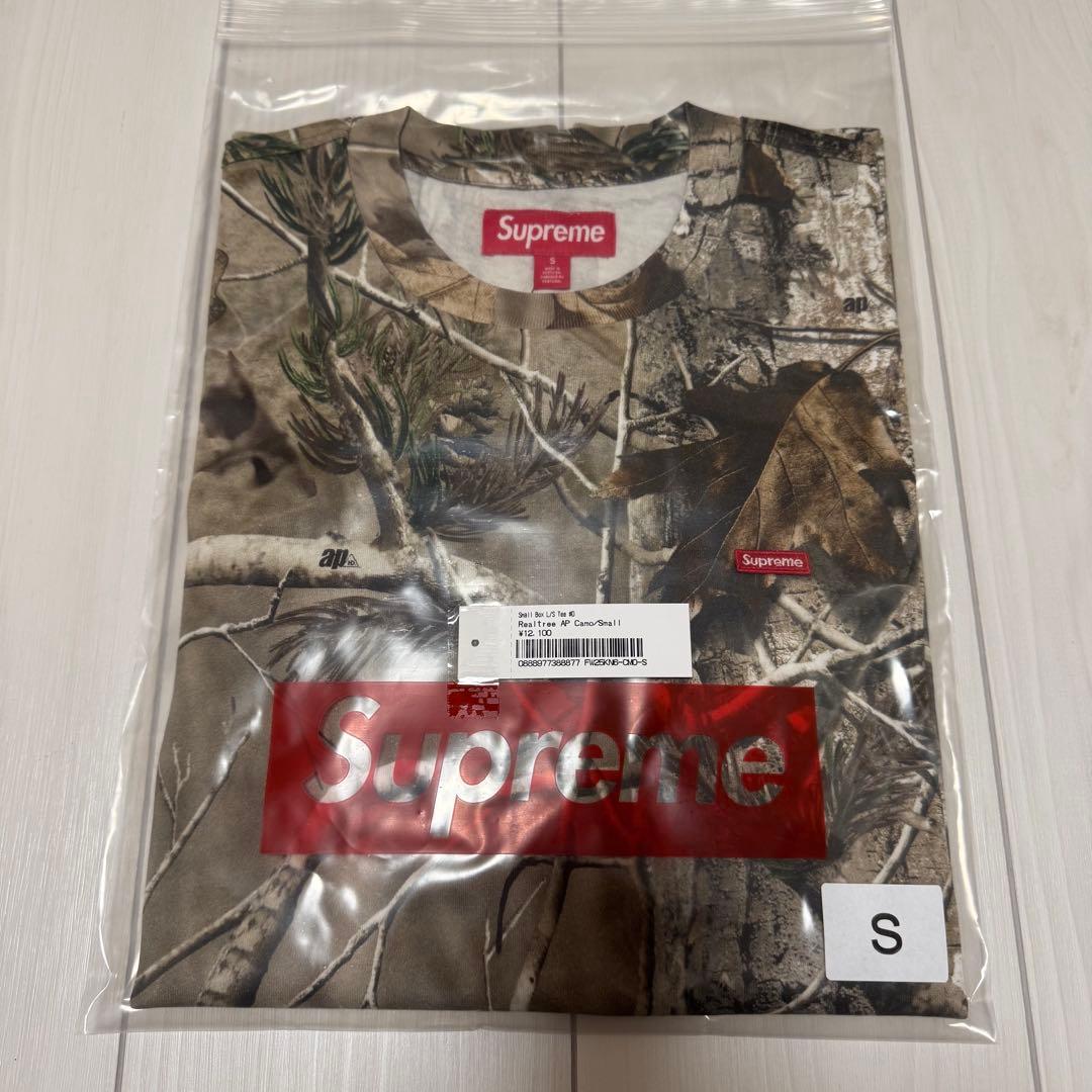 Supreme Small Box L/S Tee Sサイズ　ステッカー付き