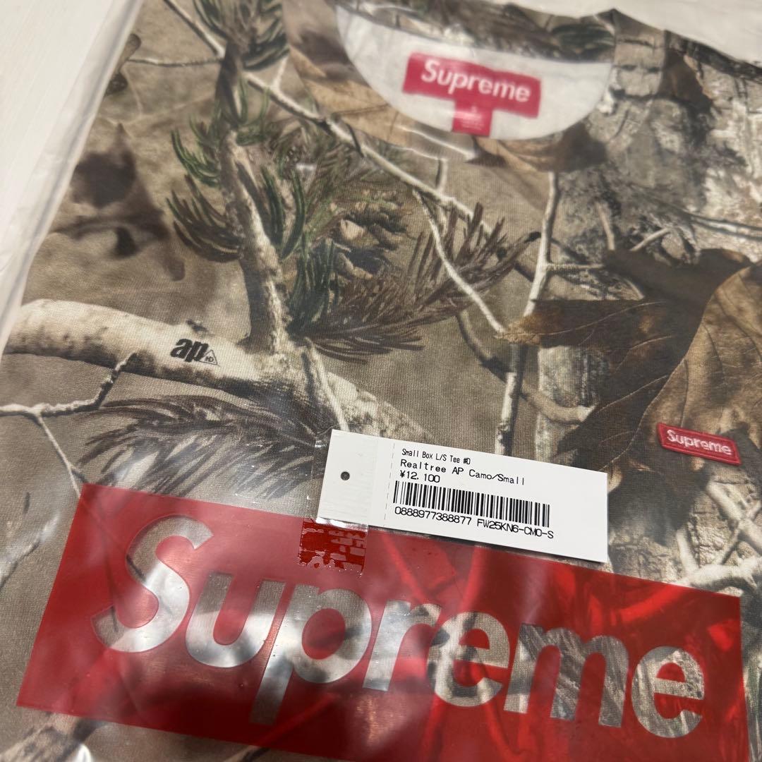 Supreme Small Box L/S Tee Sサイズ　ステッカー付き