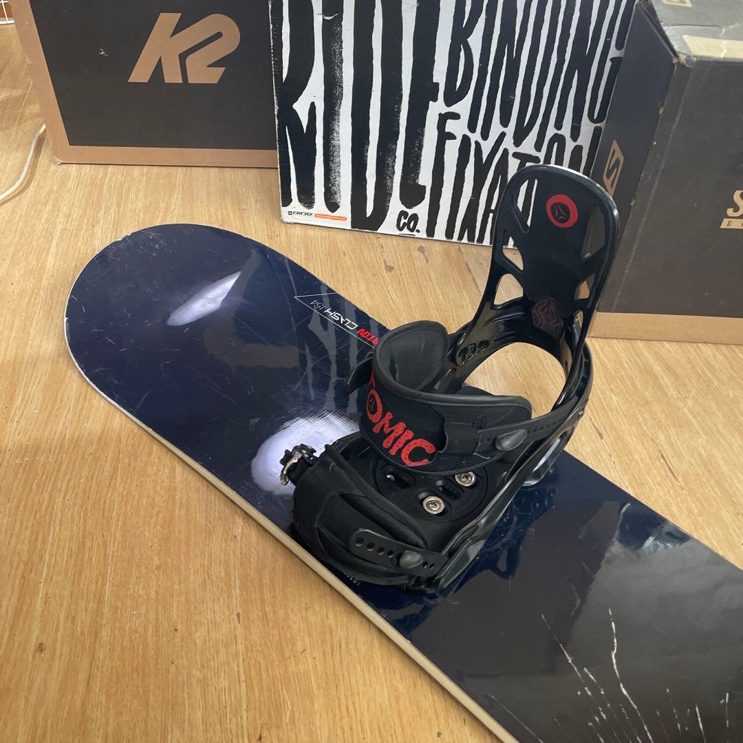 BURTON×ATOMIC　バートン　スノーボードセット　バインディング付