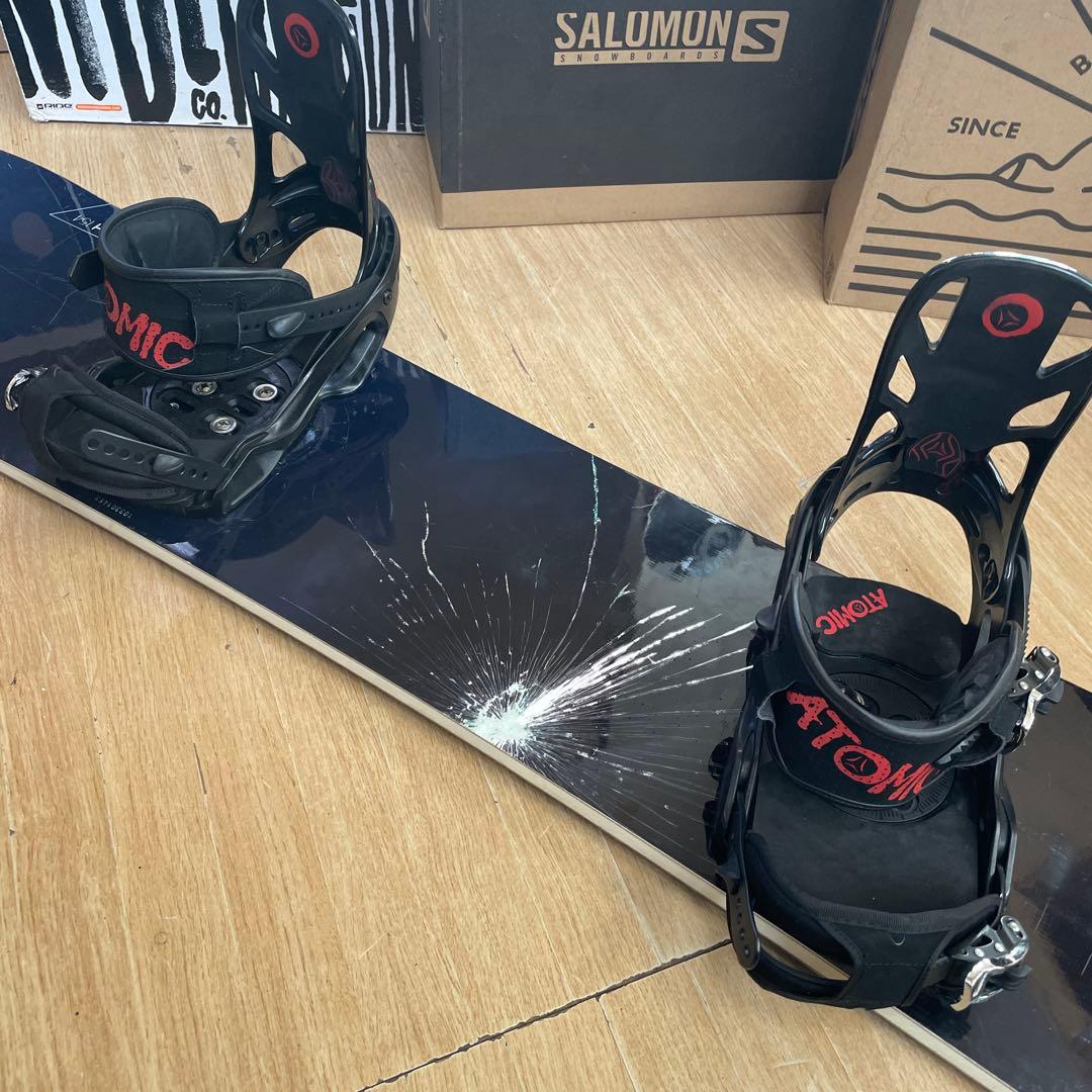 BURTON×ATOMIC　バートン　スノーボードセット　バインディング付