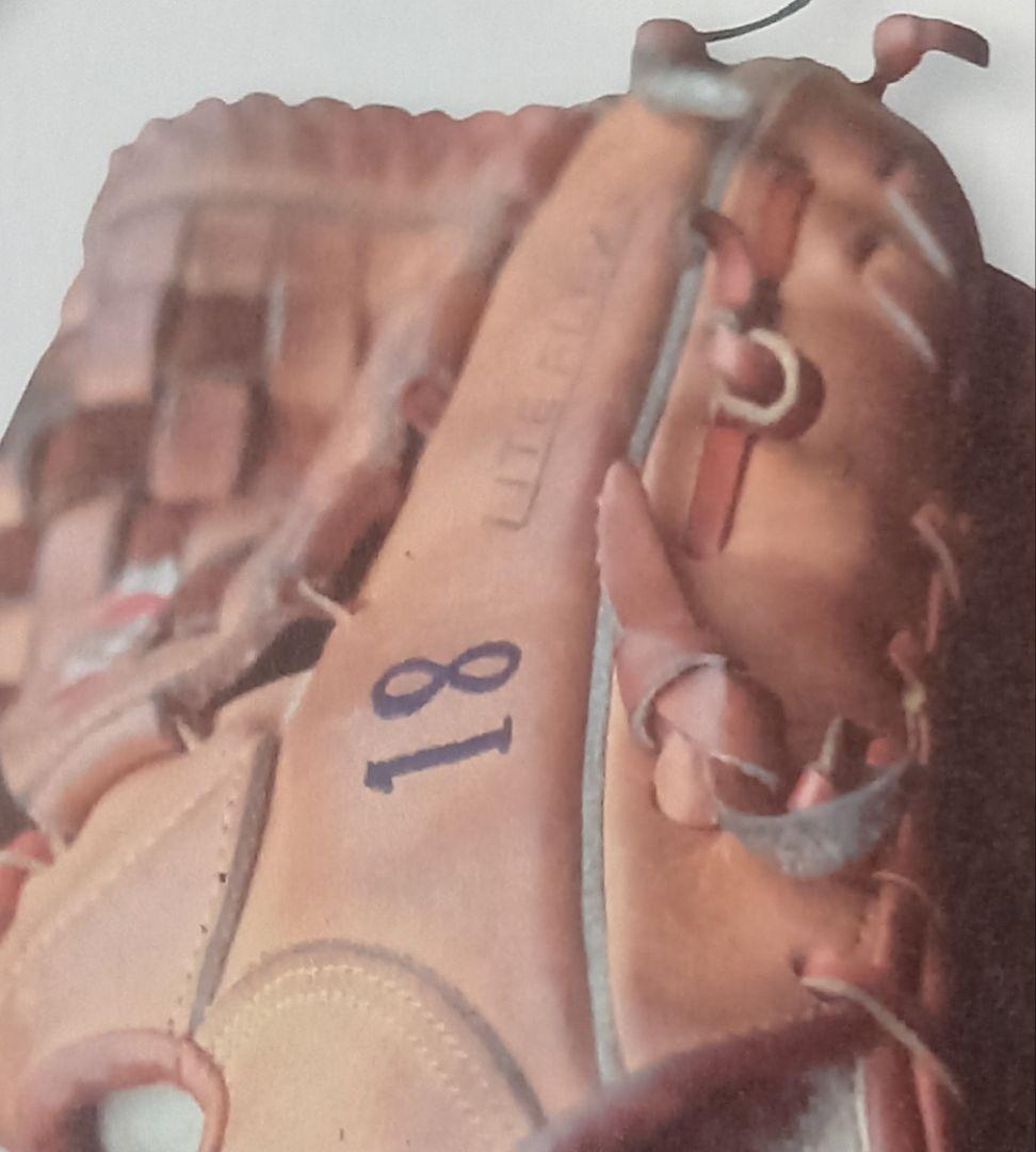 美津濃ワールドウィン硬式グローブ 中日ドラゴンズ鈴木孝政投手刺繍入り 赤カップ