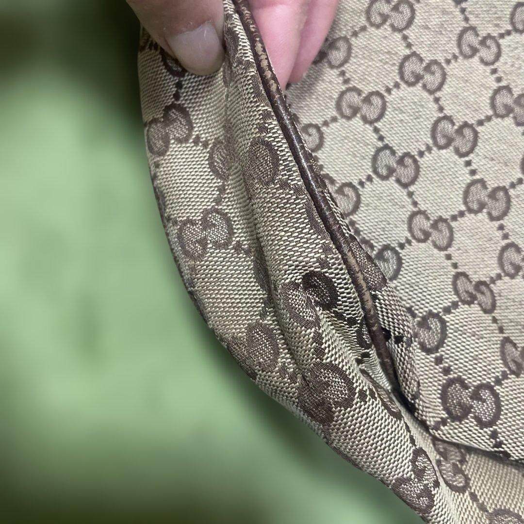 GUCCI グッチ GGキャンバス ショルダーバッグ ベージュ 122790