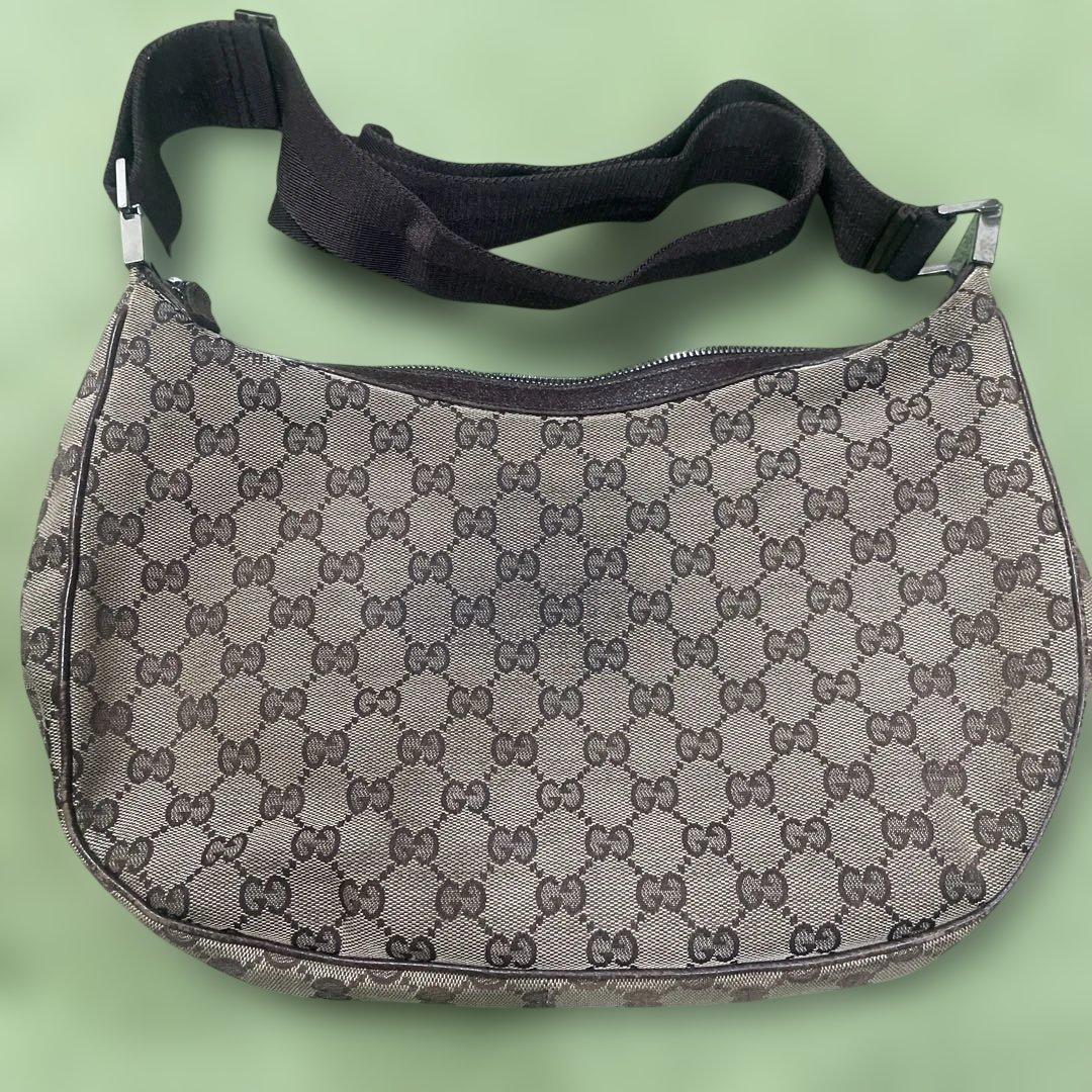 GUCCI グッチ GGキャンバス ショルダーバッグ ベージュ 122790