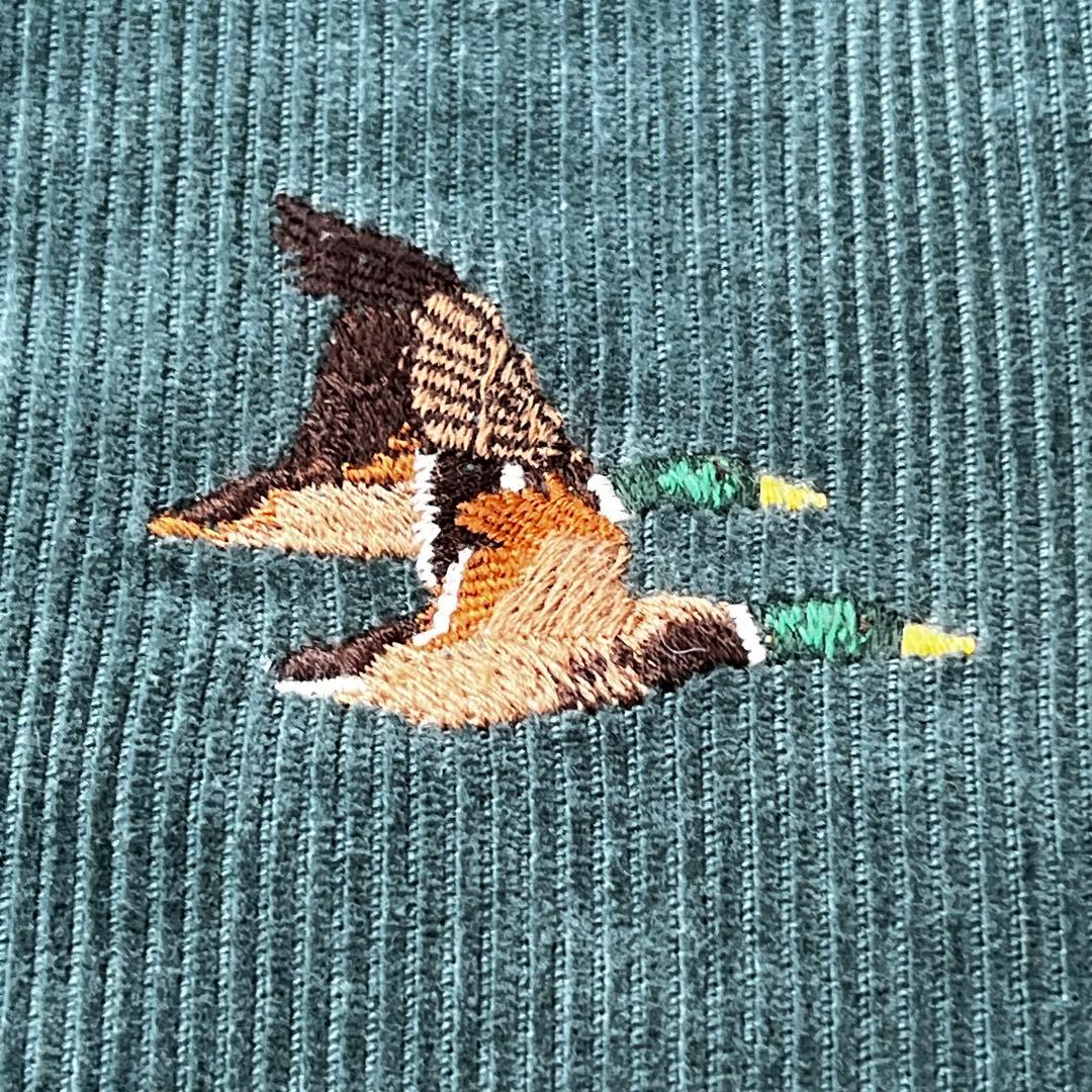 ラルフローレン カモ 総柄 刺繍 コーデュロイパンツ ヴィンテージ 古着