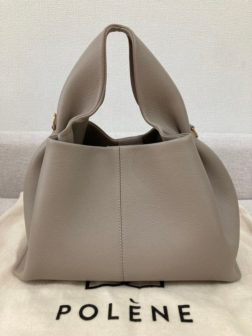 POLÈNE Neuf トープ ハンドバッグ ショルダーバッグ