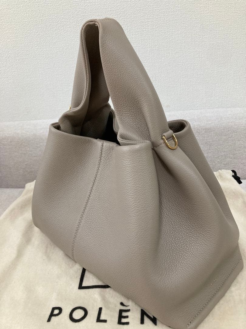 POLÈNE Neuf トープ ハンドバッグ ショルダーバッグ