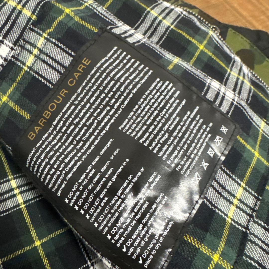 ape barbour ブルゾン　迷彩　Lサイズ　エイプ バブアー　ブルゾン