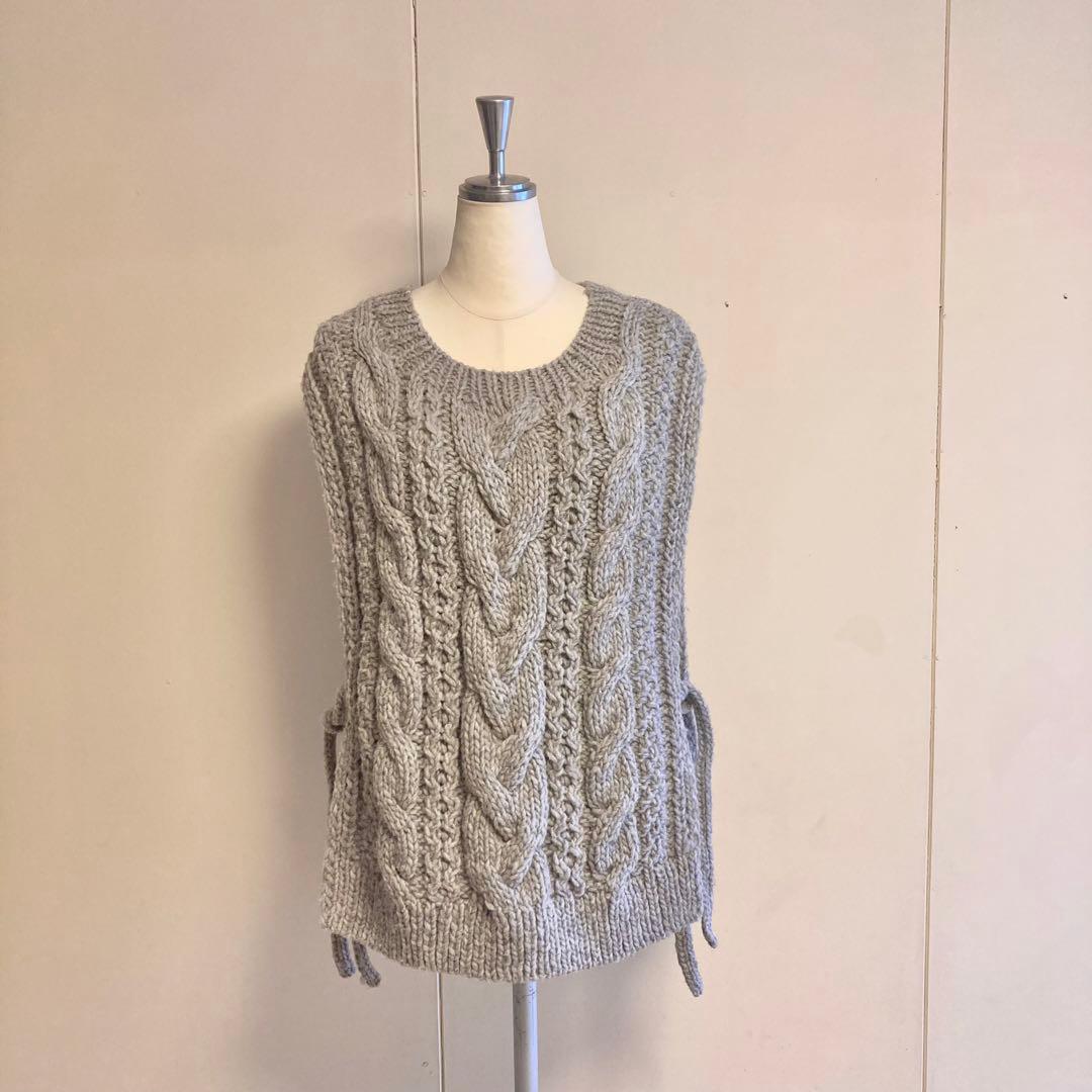 24AW ペルーアランニットベスト GLAY