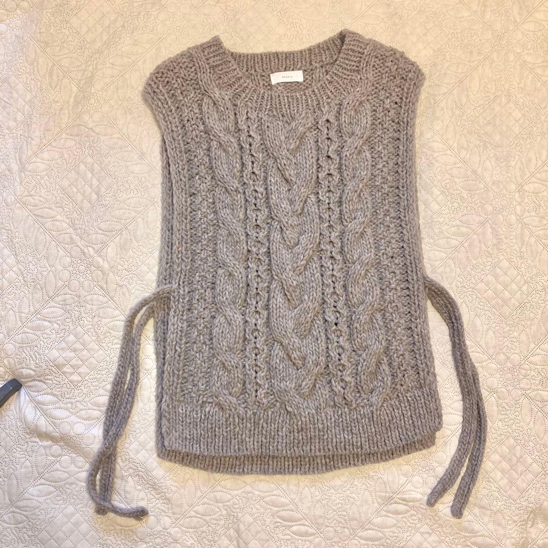 24AW ペルーアランニットベスト GLAY